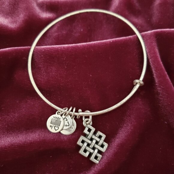 Alex and Ani Jewelry - Alex and Ani celtic bracelet Endless knot charm Expandable WEAR FOR PASSION  234